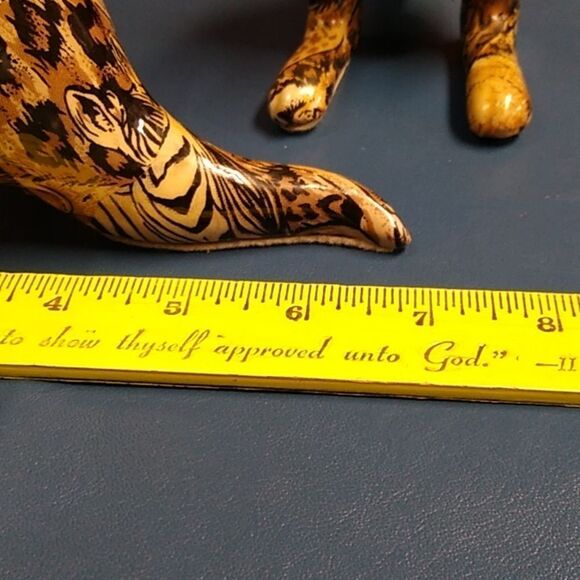 Vintage LaVie Jungle Safari Hand painted Hidden Safari Animals Kangaroo pair - Picture 10 of 11